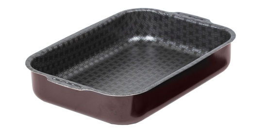 60633514 Противень 270*350мм, б/кр внутр. полихромное покрытие "Кружево"