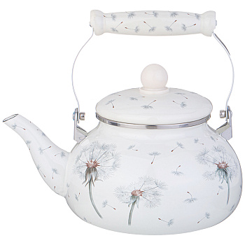 ЧАЙНИК AGNESS ЭМАЛИРОВАННЫЙ СЕРИЯ "DANDELION", 2,3 Л (943-052)