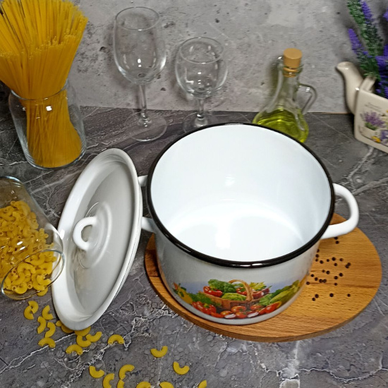 Кастрюля 4,5л 1с17с белосн. Сентябрь Кастрюля 4,5л 1с17с белосн. Сентябрь