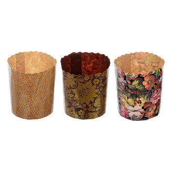 Набор бумажных форм для выпечки куличей "Пасхальный" d70хh85мм, 3шт.(11367) MARMITON/90