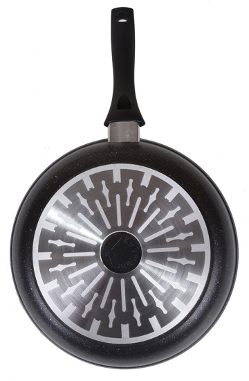 Сковорода 280мм с ручкой,антипригарное покрытие(темный мрамор) линия "Marble Induction" смти280а Сковорода 280мм с ручкой,антипригарное покрытие(темный мрамор) линия "Marble Induction" смти280а