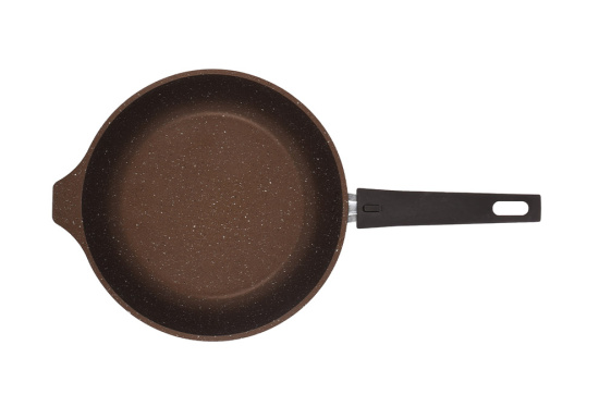 Сковорода 220/50 мм со съемной ручкой,антипригарное покрытие(кофейный мрамор)  смк222а  Сковорода 220/50 мм со съемной ручкой,антипригарное покрытие(кофейный мрамор)  смк222а