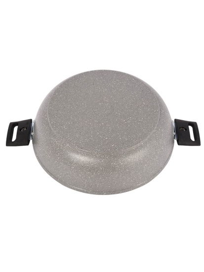 Сотейник 300/85 мм со стекл. крышкой АП (светлый мрамор) смс308а