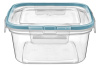 Контейнер для продуктов герметичный квадратный 1,5л с защелками (бесцветный) 221103418/02 Контейнер для продуктов герметичный квадратный 1,5л с защелками (бесцветный) 221103418/02