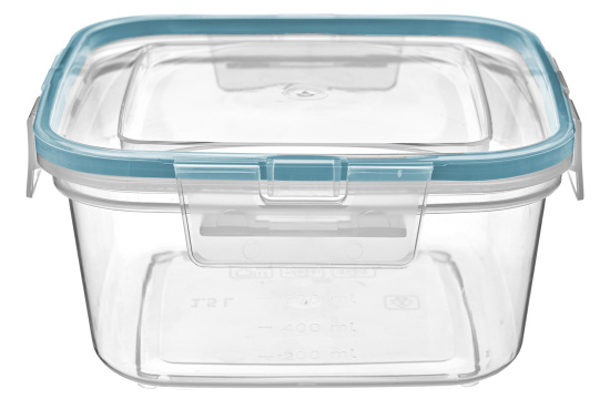 Контейнер для продуктов герметичный квадратный 1,5л с защелками (бесцветный) 221103418/02 Контейнер для продуктов герметичный квадратный 1,5л с защелками (бесцветный) 221103418/02