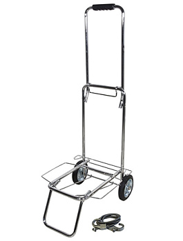 Тележка BX-55ZD-2 серебристый металлик, металл. колеса (093533)