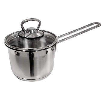 Ковш нерж.сталь 12см София стекл.крышка 9940-120-0