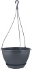 Горшок подвесной c фиксируемым поддоном InGreen Афина 4,5 Л, вулканический серый IG146110026