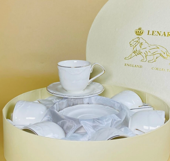 Кофейный набор 12пр. 140мл КРОКУС ЗОЛОТО в под.уп 109-235