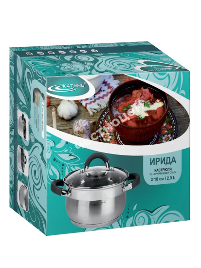Кастрюля 2,9л "Ирида" KT08-D-18
