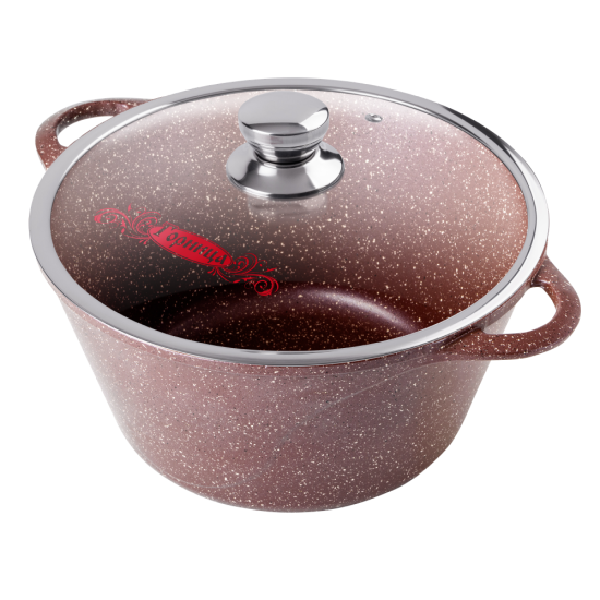 Кастрюля 2л. Шоколад лит/руч. с кр. (п/у), к2233аш