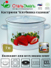 Кастрюля 7.0л 1с18с сер-гол. Клубника садовая