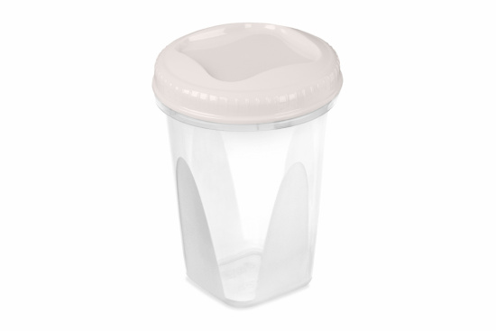 Банка с завинчивающейся крышкой "Тондо" 0,9л кремовая С286КРЕМ