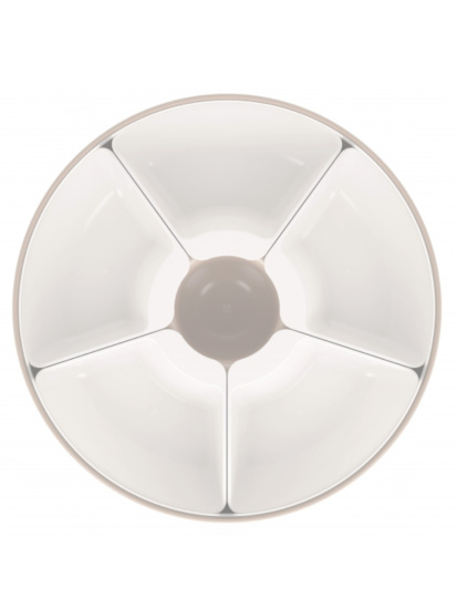 Менажница "Оазис" 5-ти секционная (с крышкой)(бежевый) М9023