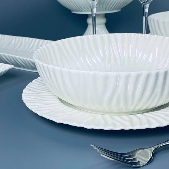 Салатник 23х7см САВАННА в под.уп.(х16)Фарфор 305-309