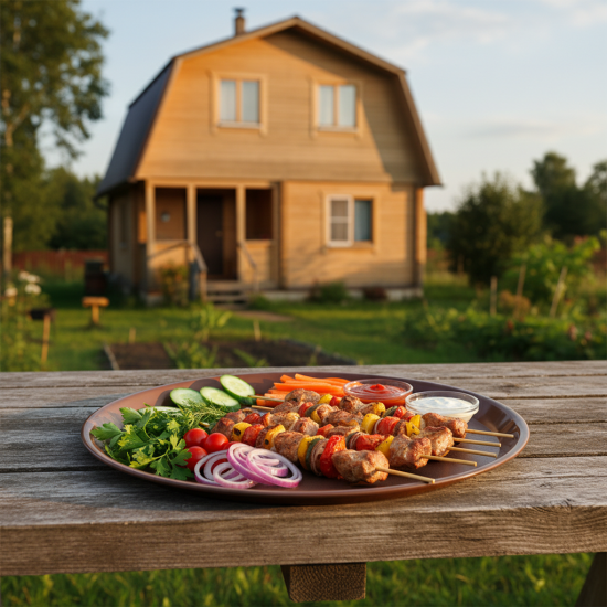 Поднос "Verona" круглый D320мм (темно-коричневый) 221109424/01