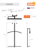 Вешалка костюмная навесная Торонто 12 Графит ВКНТ12 ГР