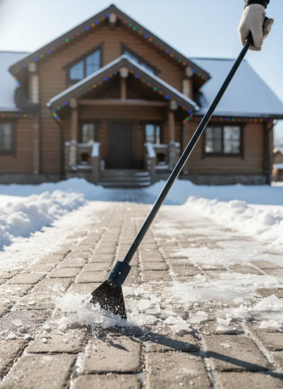 Ледоруб с топором Б-3 (1200гр) с металлическим черенком L-1200 (1103) 10316