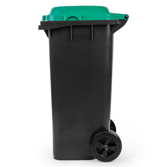 Бак для мусора  120л на колесах зеленый М4603 