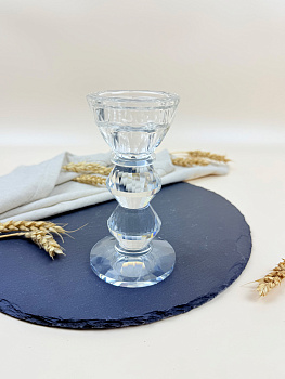 Подсвечник 13 см  стеклянный OLS-6797-23