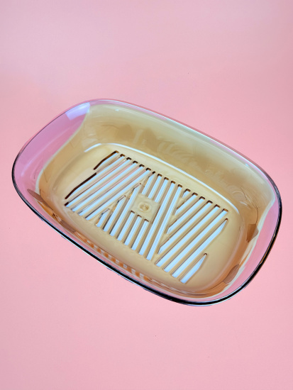 Мыльница настенная/настольная (пластик) цвет микс OLS-033А-23