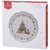 ТАРЕЛКА ОБЕДЕННАЯ AGNESS “С НОВЫМ ГОДОМ!" 24,5*2,5 СМ 358-2264