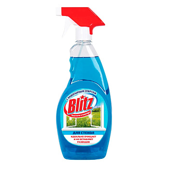 Спрей для чистки стекол 500мл с Нашатырным спиртом (курок) Blitz (9000004)