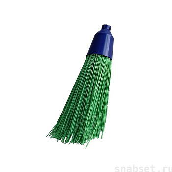 Метла синтетическая 5 колец без черенка