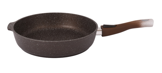 Сковорода 280/65 мм со съемной ручкой,антипригарное покрытие(кофейный мрамор) смк283а Сковорода 280/65 мм со съемной ручкой,антипригарное покрытие(кофейный мрамор) смк283а