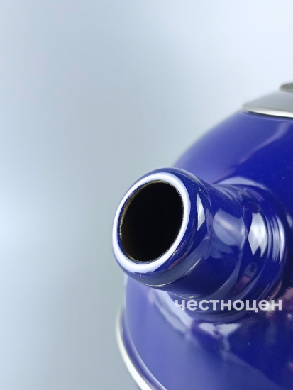 Чайник 3,5л. (конс. ручка) - синий/ромашки(нерж. сталь)индивидуальная упаковка. РT04/35/05/14