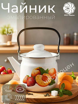 Чайник для плиты 1,5л 01-2708/4 Персики