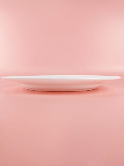 Тарелка обеденная Lavenir HoReCa "Stripes" 25 см, 10" OUSP100 WHITE  стеклокерамика 106339