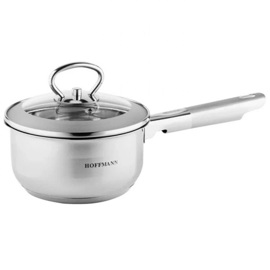 Ковш с крышкой нержавеющая  сталь 3-х сл. капс. дно 1,9 л. (16 см) НМ 5316-1  Ковш с крышкой нержавеющая  сталь 3-х сл. капс. дно 1,9 л. (16 см) НМ 5316-1