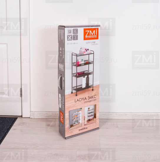 Этажерка "Ладья 34 КС" (Графит) 