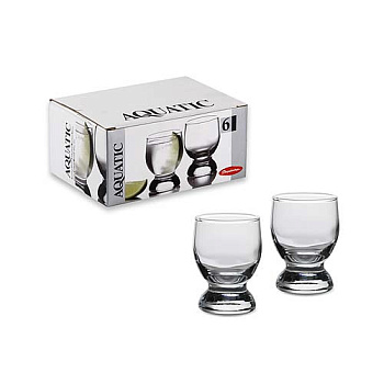 Стакан Акватик 60мл 6шт 41971В (стопка) (Инд.уп.)