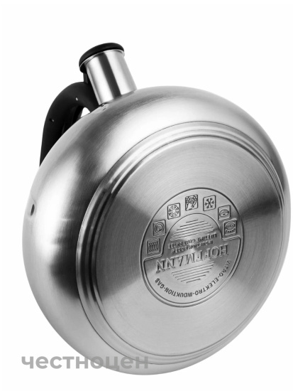 Чайник для плиты со свистком 3,0л черная ручка НМ 55197