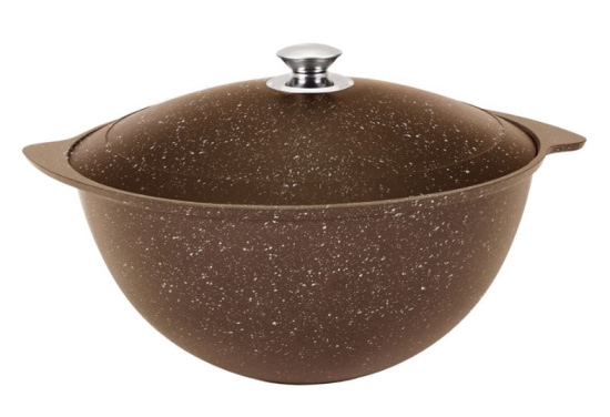 Казан для плова 7л АП (кофейный мрамор) кмк75а..