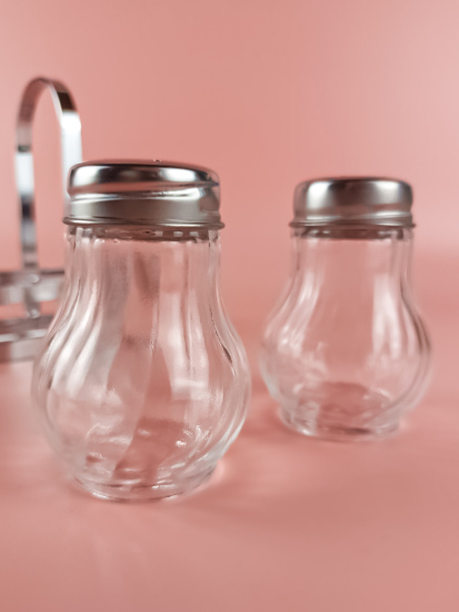 Набор для специй (2 пр.) 40 мл, 3010-40 стекло, нержавеющая сталь 102294 Набор для специй (2 пр.) 40 мл, 3010-40 стекло, нержавеющая сталь 102294