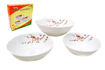 Набор салатников (3пр.) 3PCS HKW A9-61122 "Сакура" 51667