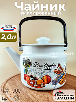 Чайник для плиты 2,0л С-2710П2/4Рч "Пикник"