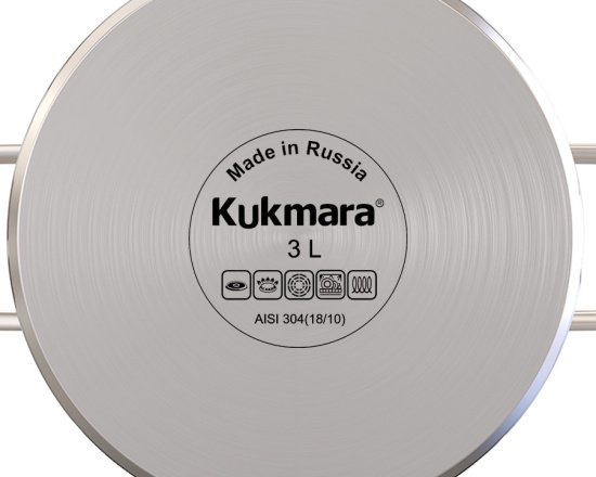 Кастрюля линии "SAFIA"  3л. д.20см,со стекл.крышкой SF-CA3020G