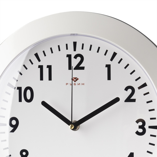 3125-001 Часы настенные "Рубин" Классика, круг d=31см, корпус белый