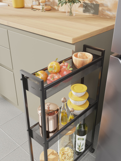 Этажерка "Вишера 13" (Черный) 