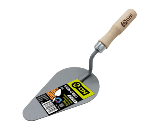 Кельма печника (овал), порошковая покраска, деревянная ручка, 320 х 105мм 02-14-010