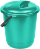 Ведро 12 л Disco с крышкой аквамарин SC110811002