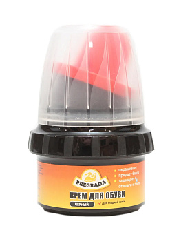 Крем 50мл с губкой (банка) Черный PREGRADA PR-1499