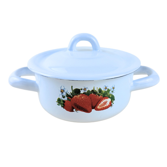 Кастрюля 0,6л С-1605/4  "Сочная клубника"
