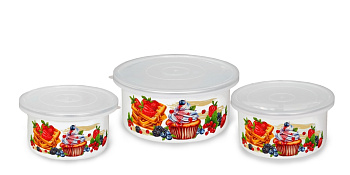 Набор салатников Кекс (белая) Россия 