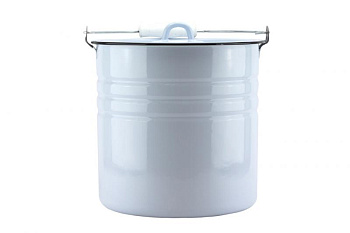 Ведро 12,0л с крышкой (сероголуб.) 02/20-1224