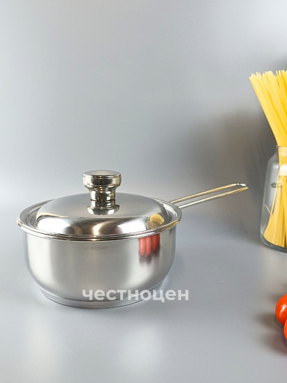 Ковш с крышкой "Традиция" -1,0л, 160 мм, ТРС, КМ 3с106 (1с106) Ковш с крышкой "Традиция" -1,0л, 160 мм, ТРС, КМ 3с106 (1с106)